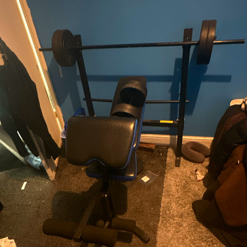 Bench press weight - press, with