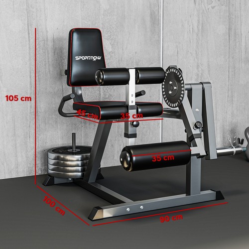 Seated leg extension - extension, curl