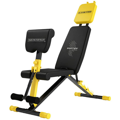 Adjustable weight bench with - with, 6