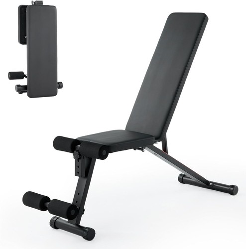 Folding weight bench - weight, with